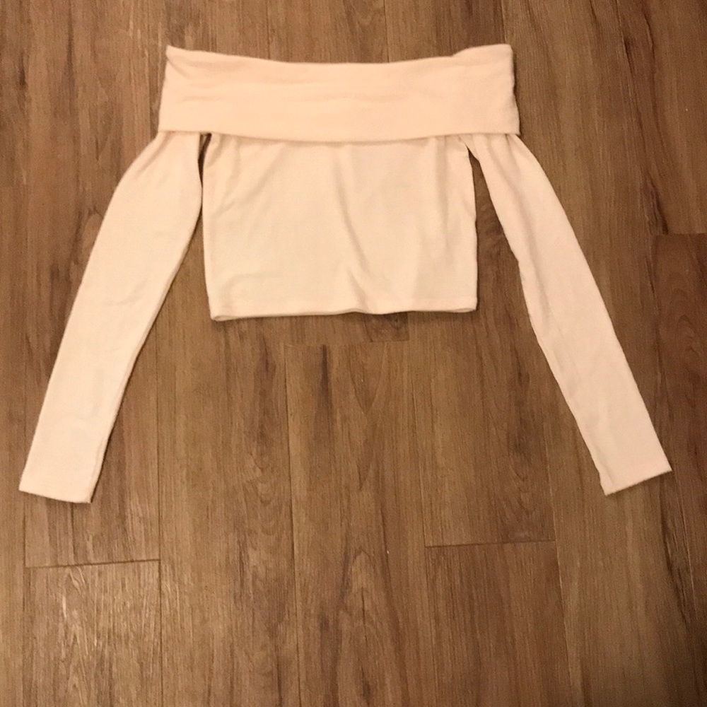 Off the shoulder cropped top